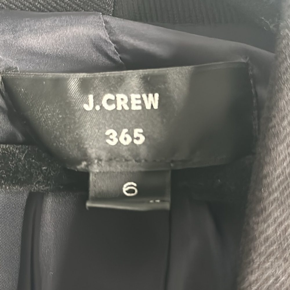 J crew 365 going out black collarless blazer size 6 preppy classic office career - Picture 4 of 9